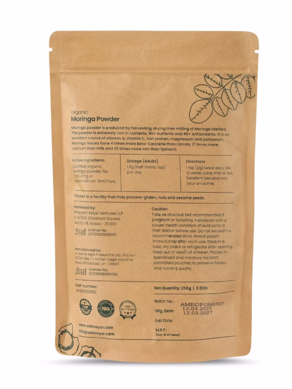 Organic Moringa Powder | Nature’s Multivitamin in a Spoon