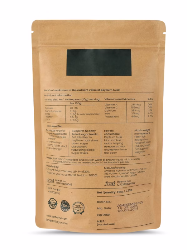 Psyllium Husk | Certified Organic