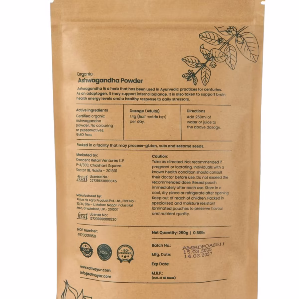 Ashwagandha Powder | Certified Organic